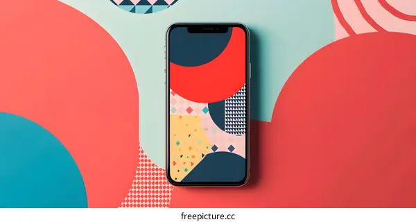 Abstract Geometric Phone Wallpaper Background