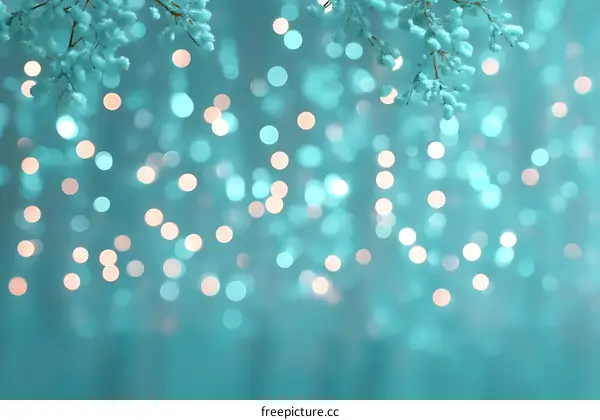 Winter Wonderland Bokeh Background