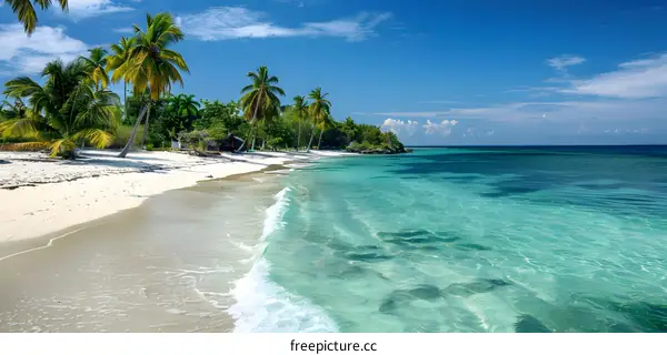 The beach of Cayo Levisa, Cuba