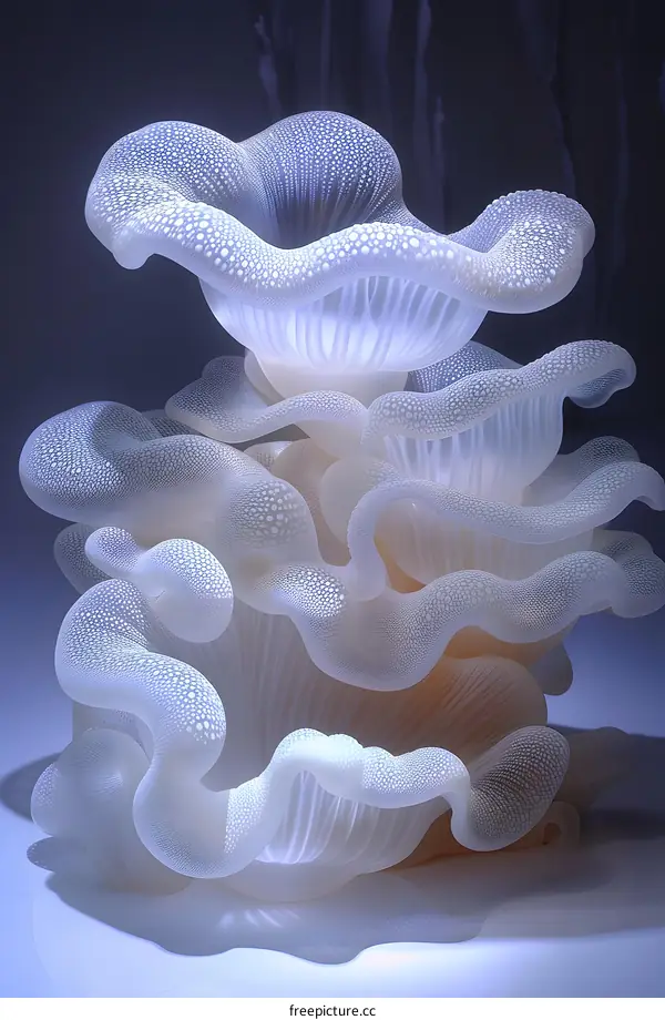 Glowing Mushrooms Cluster Fantasy