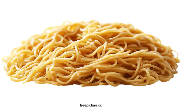 [Transparent Background PNG]Pile of Cooked Noodles for Sale