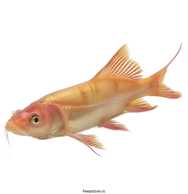 [Transparent Background PNG]Golden Fish on White Background