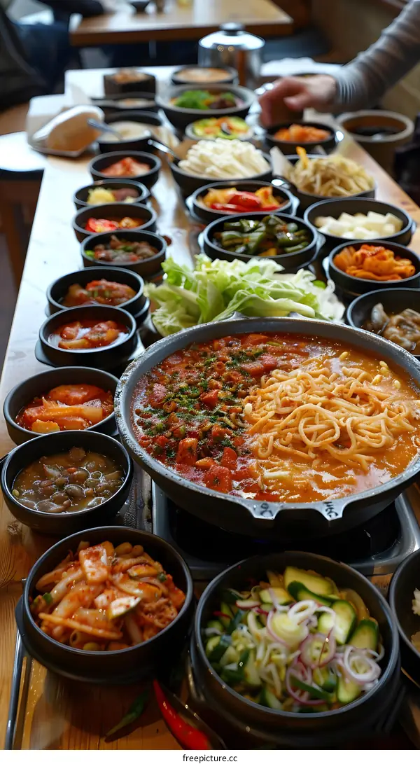 Korean Food Table Setting