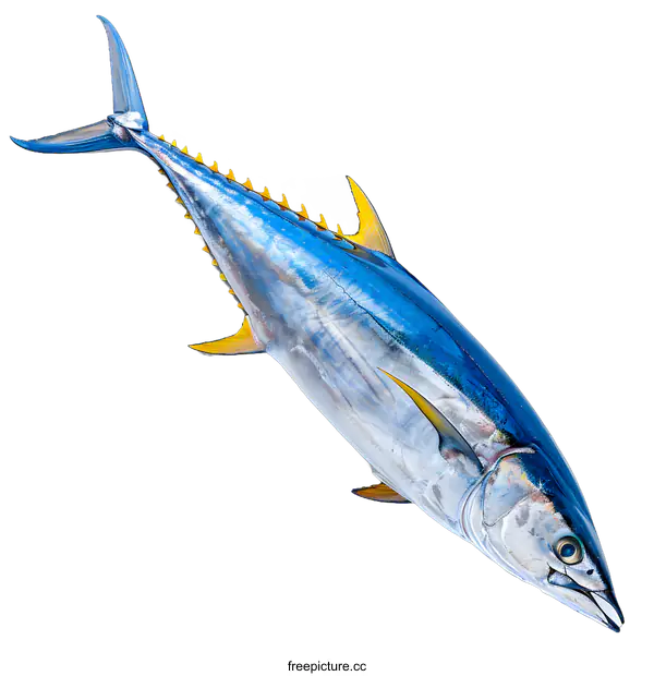 [Transparent Background PNG]Bluefin tuna isolated on white background