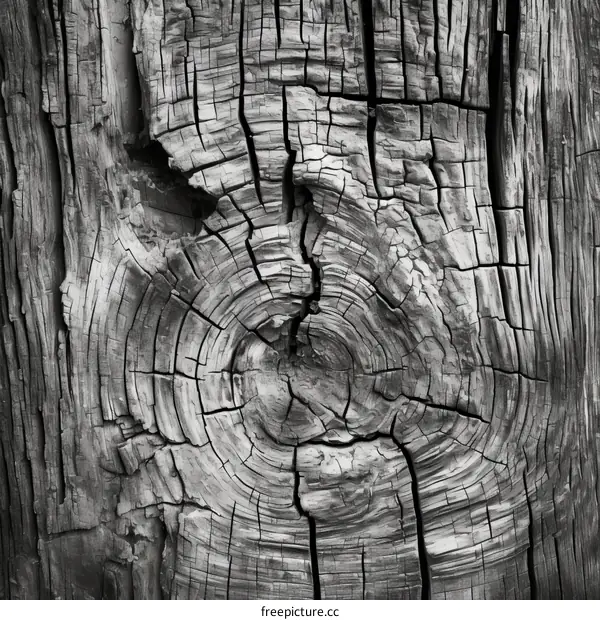 Black and white tree bark texture