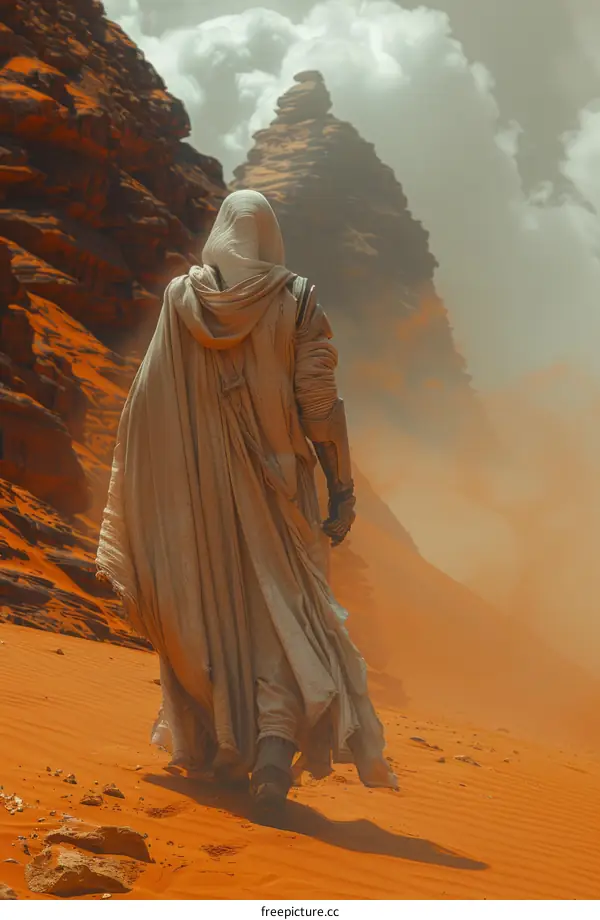 Dune (2021): A Lone Figure in the Desert