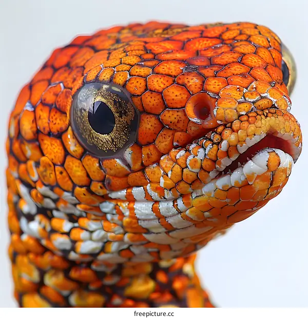 A close-up photograph of a tokay gecko