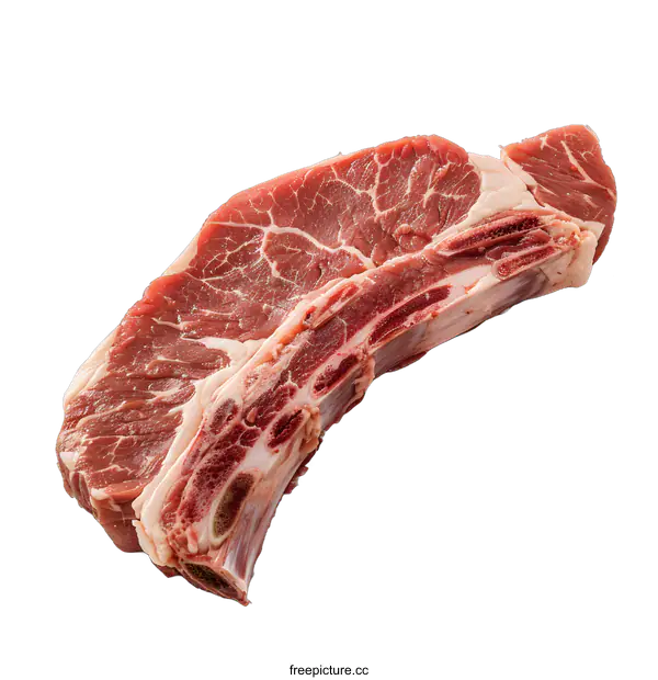 [Transparent Background PNG]Raw Beef Short Ribs Isolated On White Background