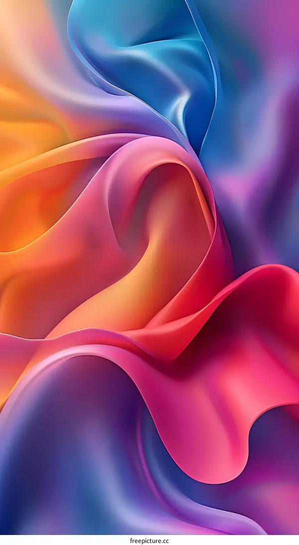 Abstract Colorful Fluid Dynamic Background