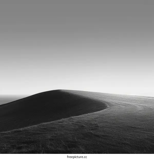 Stark Desolation of a Sandy Hill