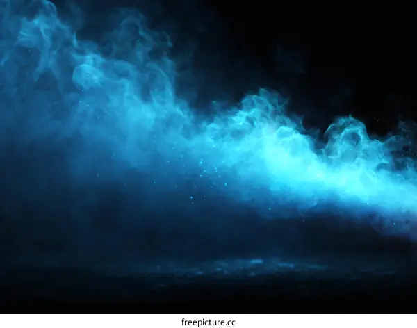 Abstract Blue Smoke Background
