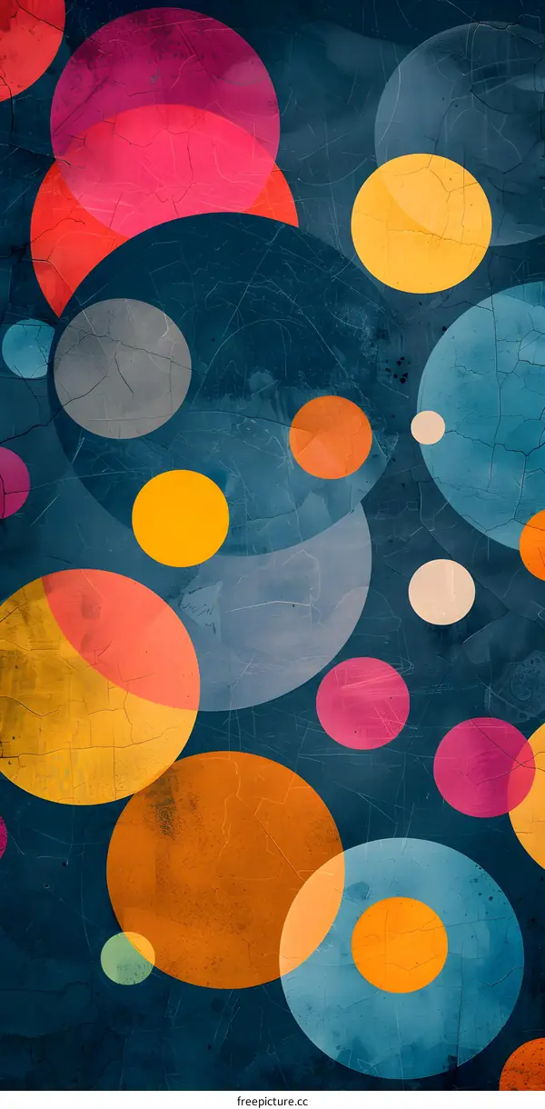 Abstract Background With Colorful Circles