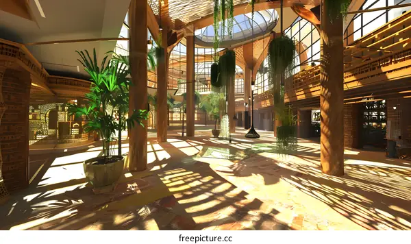 Modern Architecture Design With Natural Elements