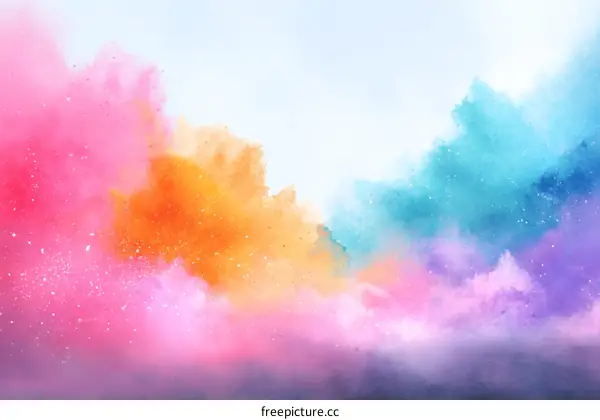 Colorful Abstract Powder Explosion