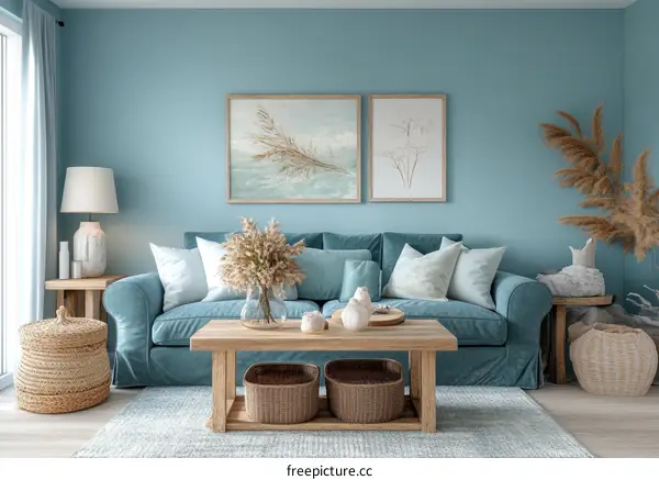 Coastal Living Room Interior Design