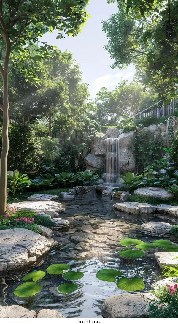 Tropical Rainforest Landscape - Peaceful and Serene