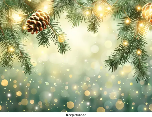 Enchanted Christmas Tree Branches, Holiday Decoration