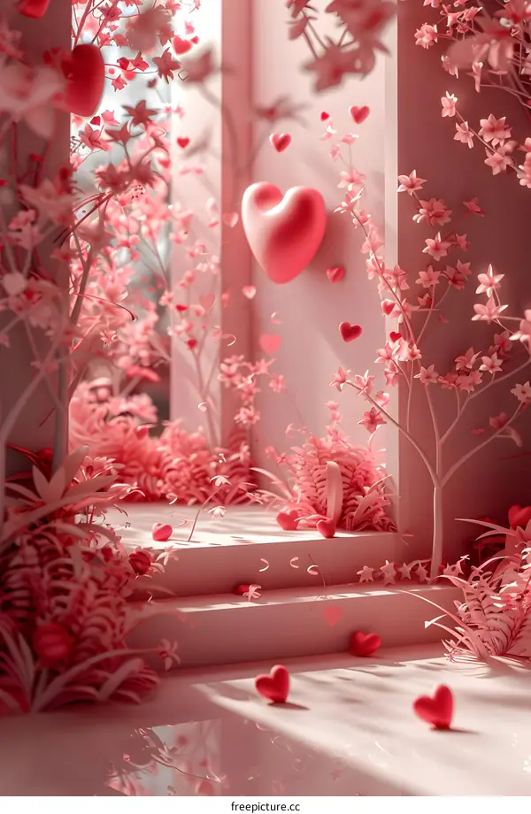 A beautiful love background
