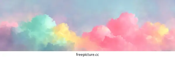 Pastel Cloudscape Painting