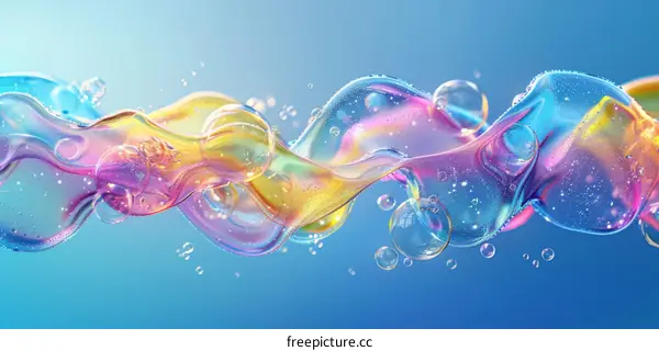 Colorful abstract background with bubbles