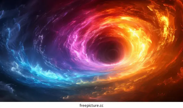 Colorful Space Vortex