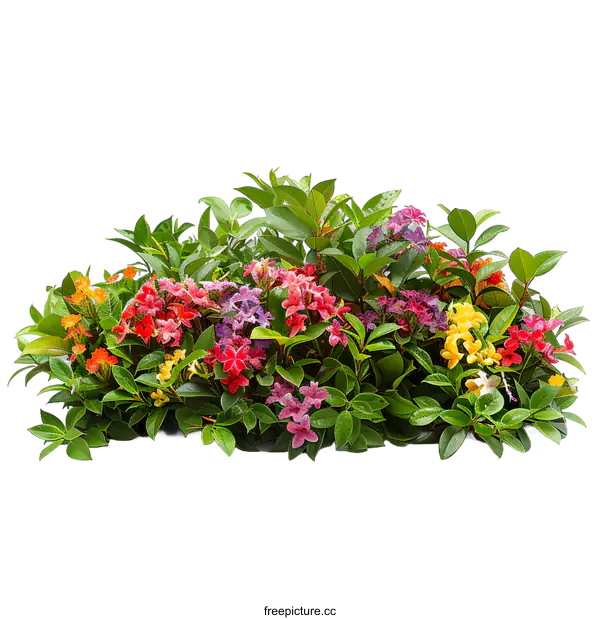[Transparent Background PNG]A beautiful flower garden with many different types of flowers