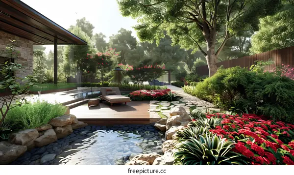 Resting in the Garden