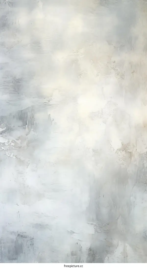 Grey and white abstract painting