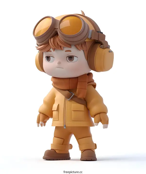 3D Character of a Young Adventurer