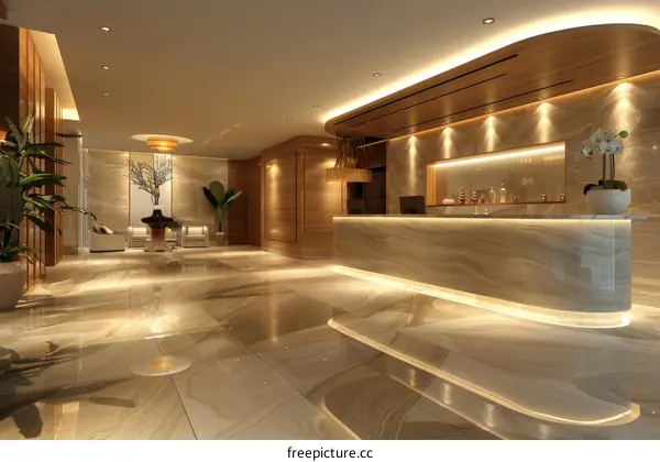Modern Luxury Hotel Lobby Interior Design