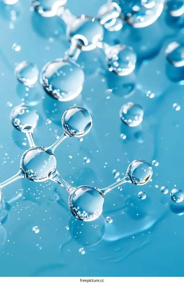 Water Molecule Abstract Background
