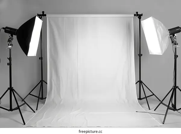 Professional photography equipment for photo studio