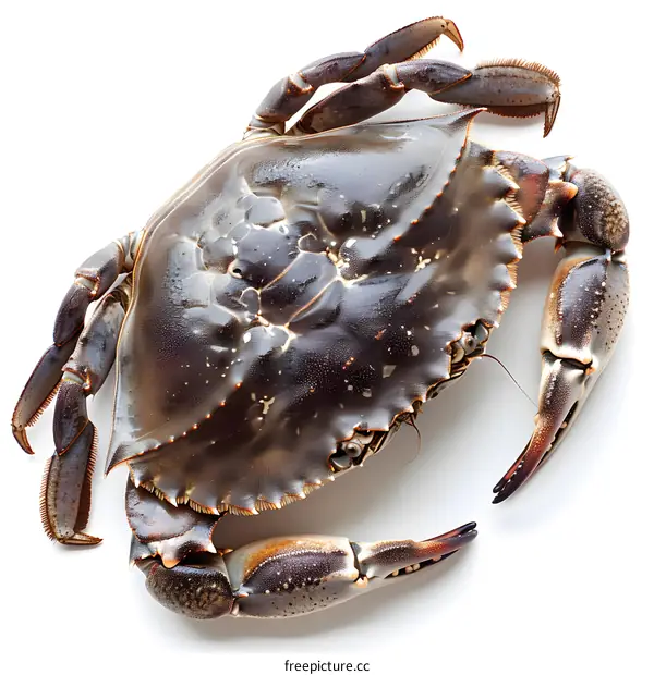 a large crab isolated on white background