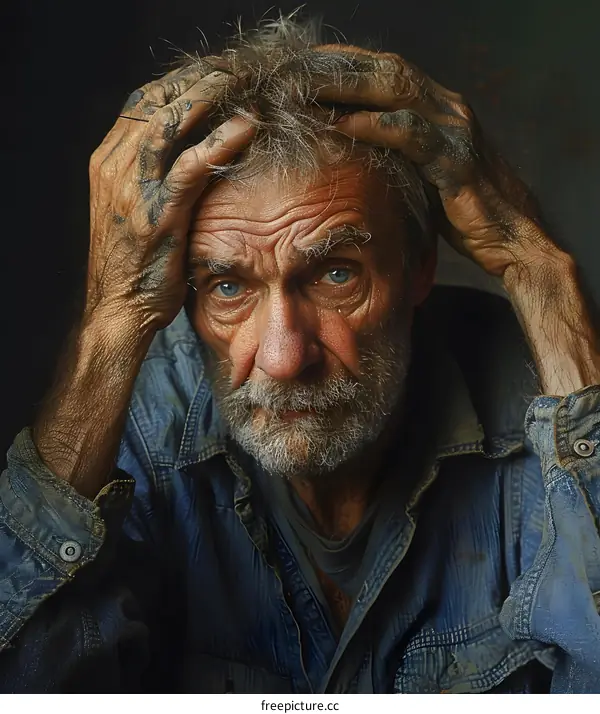 Portrait of a Weathered Man