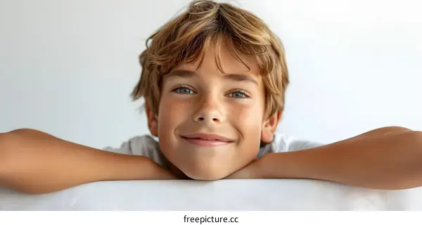 Portrait of a happy young boy