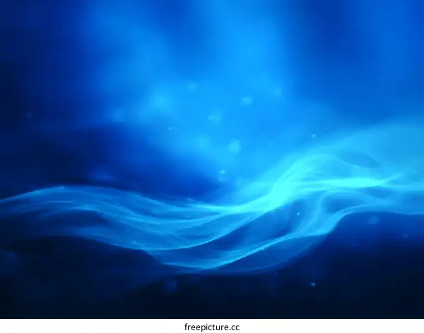 Abstract Blue Wave Background Design