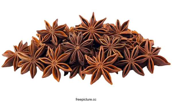 [Transparent Background PNG]Pile of Star Anise Spices