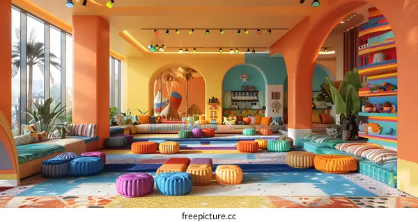 Vibrant and Playful Childrens Play Area