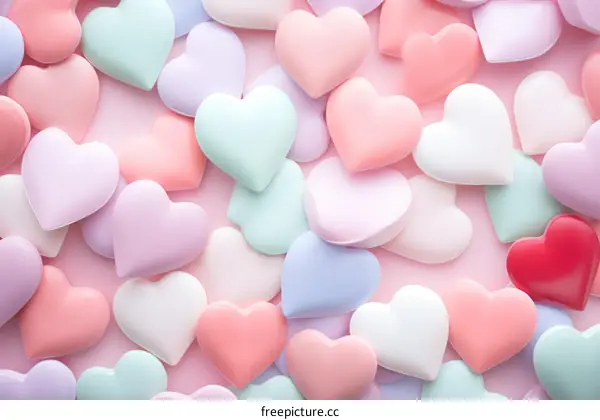A Plethra of Pastel Plastic Hearts