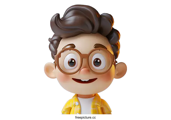 [Transparent Background PNG]3D cute boy character