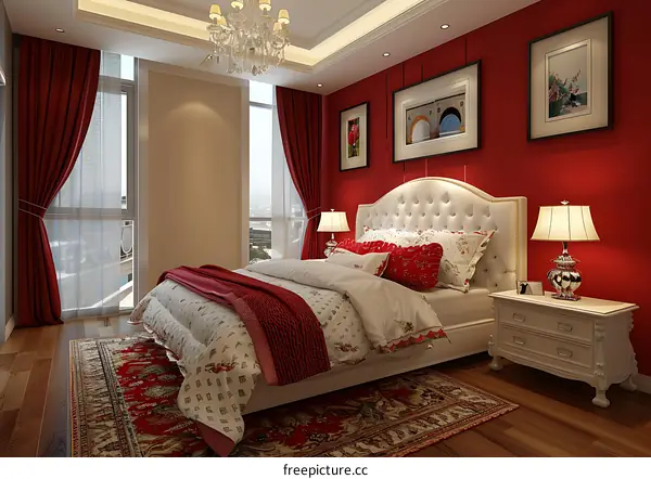 European-style bedroom
