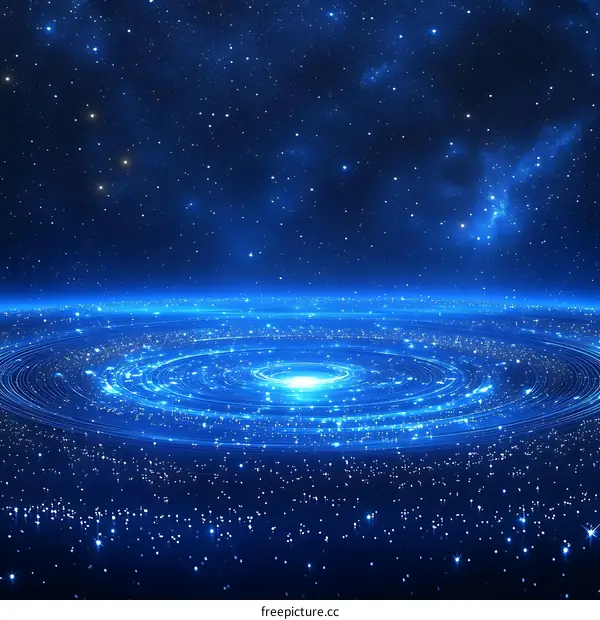 Spiral Galaxy in the Night Sky