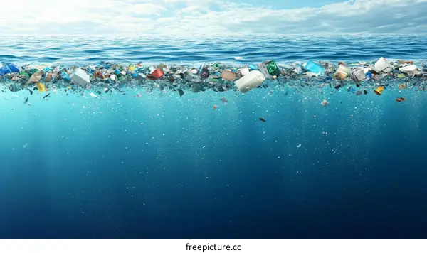 Ocean Plastic Pollution Environmental Disaster