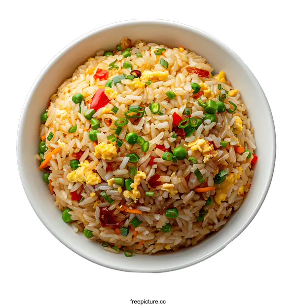 [Transparent Background PNG]Bowl of Vegetable Fried Rice