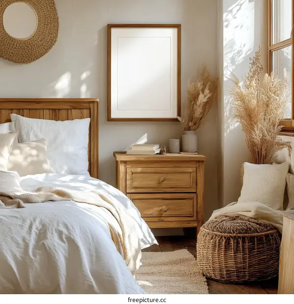 Cozy Bedroom Interior Design Mockup