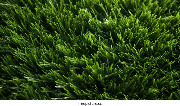 Artificial Green Grass Texture on Field