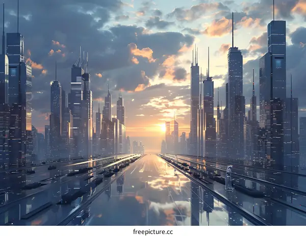 futuristic city