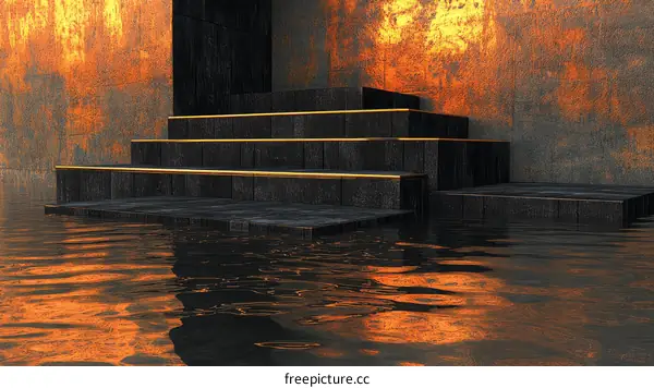 Modern Abstract Architectural Display Staircase