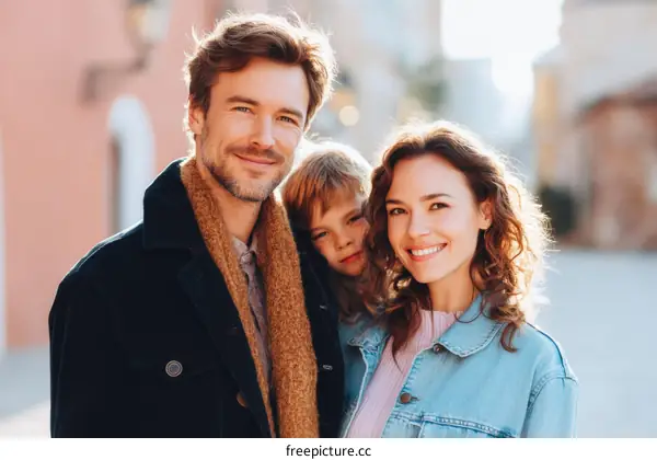 Happy Family Portrait Outdoor