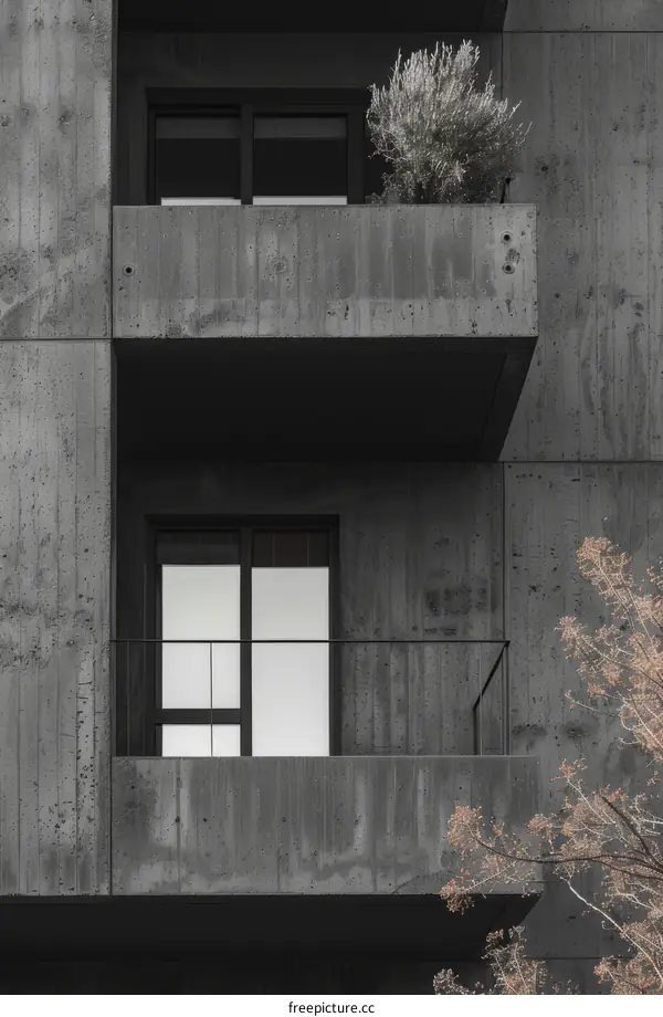 Balcony design of a residential building